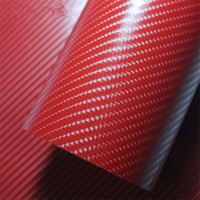 Yellow 4D:Carbon Fibre Car Vinyl Wrap Sticker Sheet Film Vehicle Auto Air Free Wrapping