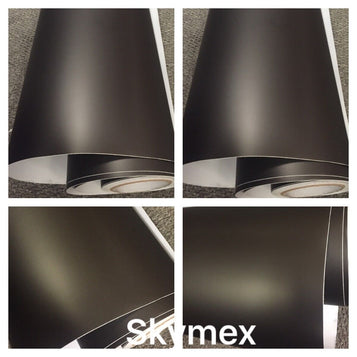 Matte CHROME LIGHT BLACK Matte CHROME LIGHT BLACK, FROSTED BLACK , glitter, Brushed Black Vinyl Car Wrap