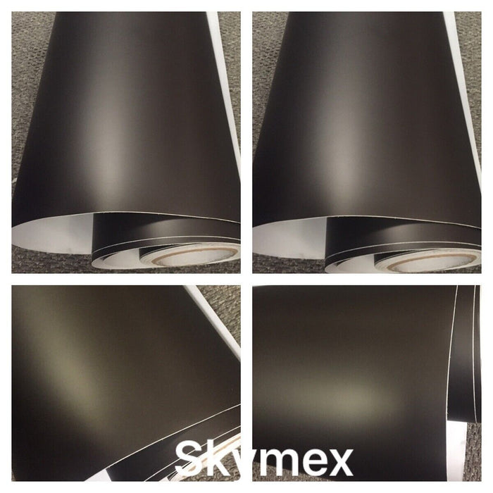 5D Black Matte CHROME LIGHT BLACK, FROSTED BLACK , glitter, Brushed Black Vinyl Car Wrap