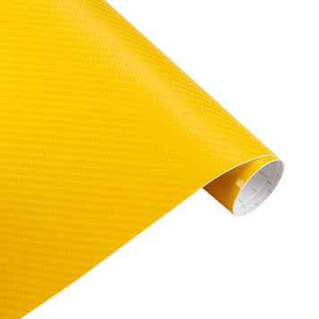 Yellow  Vehicle vinyl wrap sticker film Colourful Ultra 4D Carbon fibre Car wrapping UK