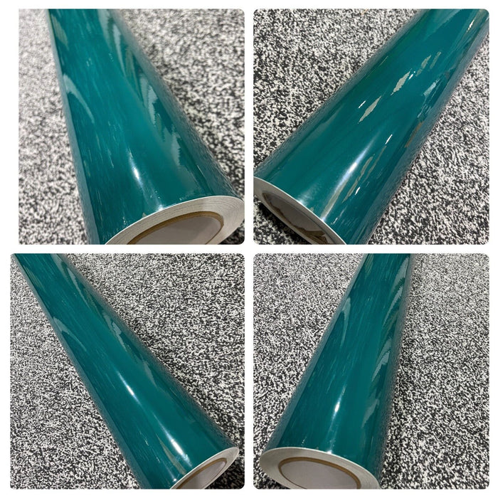 Super Gloss GREEN Car Vinyl Wrap Sheet Film Wrapping Air Bubble Free' wrapping UK