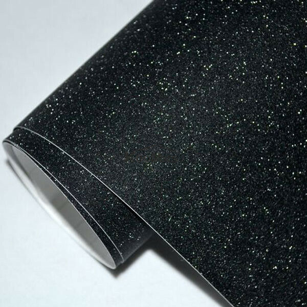EZAUTO Premium High Gloss Glitter Gray Sparkle Car Vinyl Wrap – 3Mil, With Squeegee/Knife