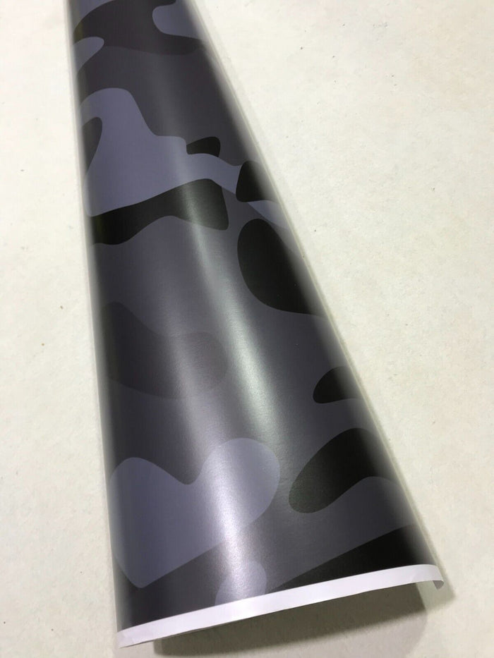 BLACK-WHITE CITY CAMO  Large Triangle CAMOUFLAGE Car Vinyl Wrap DIY Auto Sticker film wrapping UK