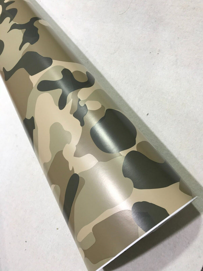 DESERT CAMO  CAMOUFLAGE Car Vinyl Wrap Film DIY Waterproof Auto Motorcycle Air Bubble Free