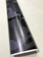 BLUE-BLACK COME Large Triangle CAMOUFLAGE Car Vinyl Wrap DIY Auto Sticker film wrapping UK