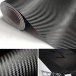 7 Diagonal  Vinyl Wrap 3D 4D 7 BLACK Carbon Fibre DIY Waterproof Auto Motorcycle Car wrap