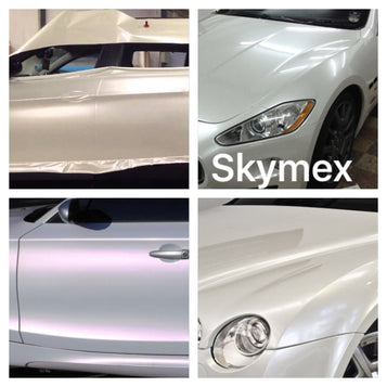 Matt White Pearlescent White Pearl Vinyl Wrap Sheet Car Wrap Vinyl Wrapping Gloss matte