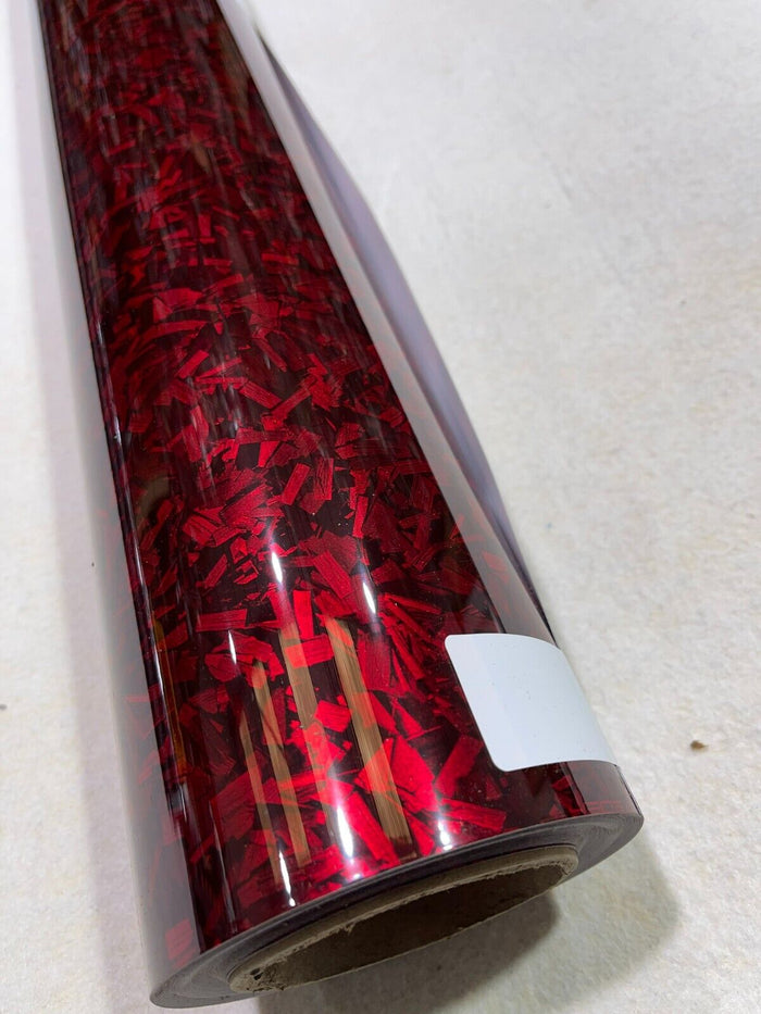 Vehicle Vinyl Wrap RED 5D FORGED Carbon Sticker Film Car wrapping UK