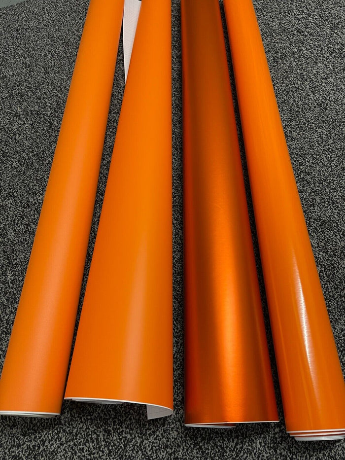 Frosted Orange  Car Vinyl Wrap Orange Matte Gloss Sheet Film Car Wrapping Film Sticker Air Free