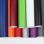 Red 3D Carbon Vinyl Wrap Sheet Car Wrap Various Colours of Samples Air Bubble Free