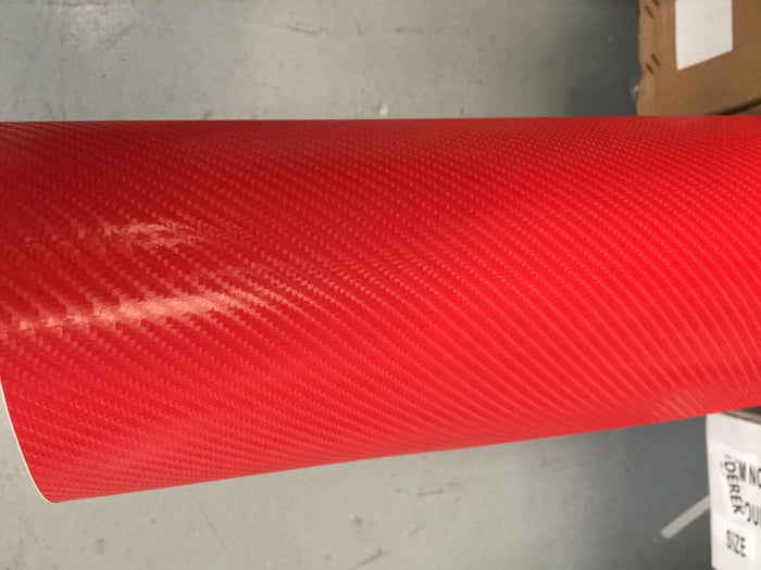 4D, 3D Carbon Fibre Vinyls Car Wrap Various Colour: 50cm x 1.52m