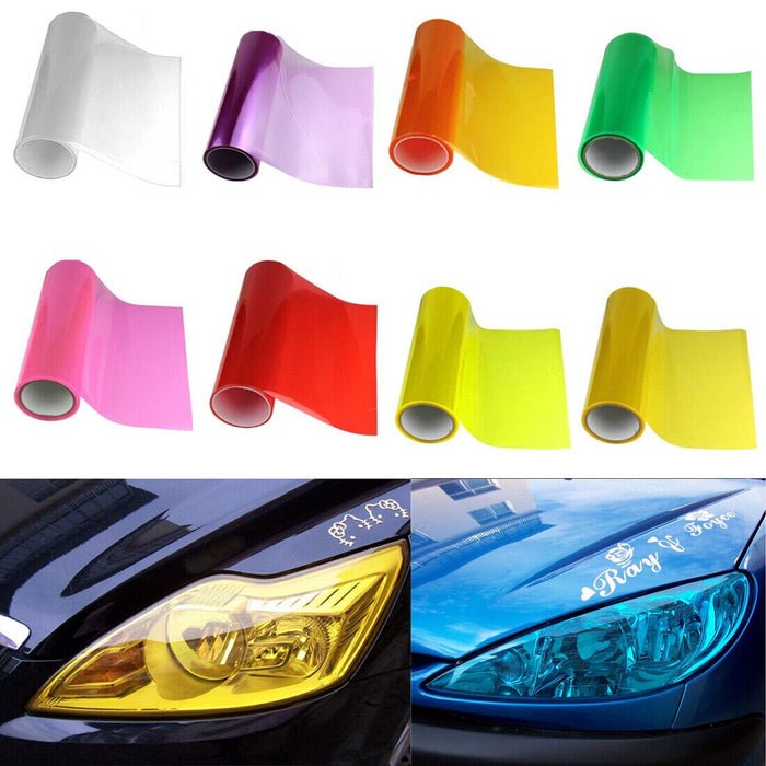 Light Black , Jet Black ,Clear Car Tinting Light film Headlight Taillight Transparent Vinyl wrapping sticker