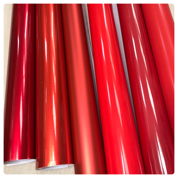 Metallic gloss Red  RED Carbon Fiber matte Gloss Vinyl Film Car Wrap DIY Waterproof ( 30cm x 1.52m )