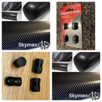 Car Vinyl wrap 4D Carbon Fibre Film( 30cm x 1.52m )Free Tyre Valve Caps BLACK