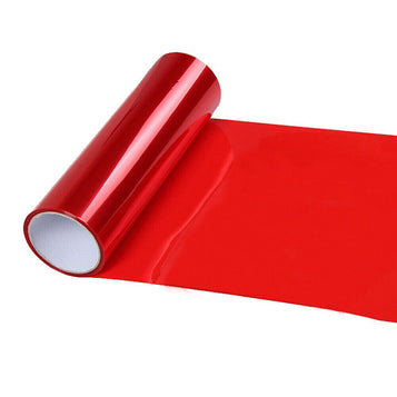 Red Car Tinting Lightfilm Headlight Taillight Transparent Vinyl wrap sticker40cm UK