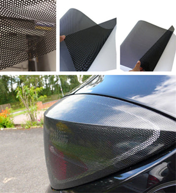 Car  Vinyl wrap Headlight Car Tinting Perforated Mesh Film Fly-Eyes Tint Light