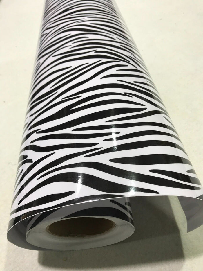 Zebra Texture Car Vinyl Wrap Film "Air Bubble Free" car wrapping sticker