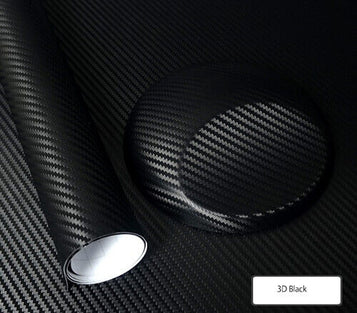 4D, 3D Carbon Fibre Vinyls Car Wrap Various Colour: 50cm x 1.52m