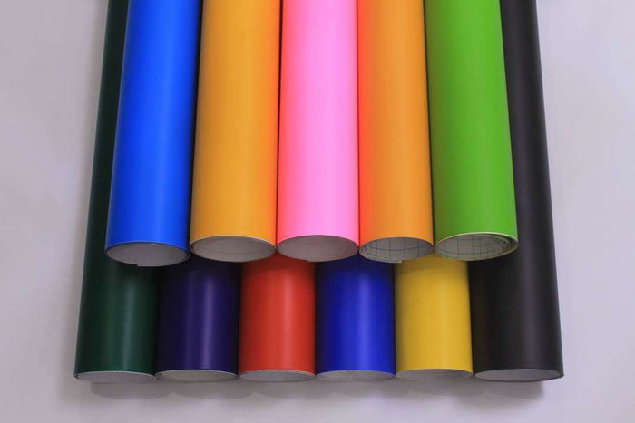 *Matte Finish Vinyl Car Wrap Black Blue Red Yellow Green White Air Bubble Free*