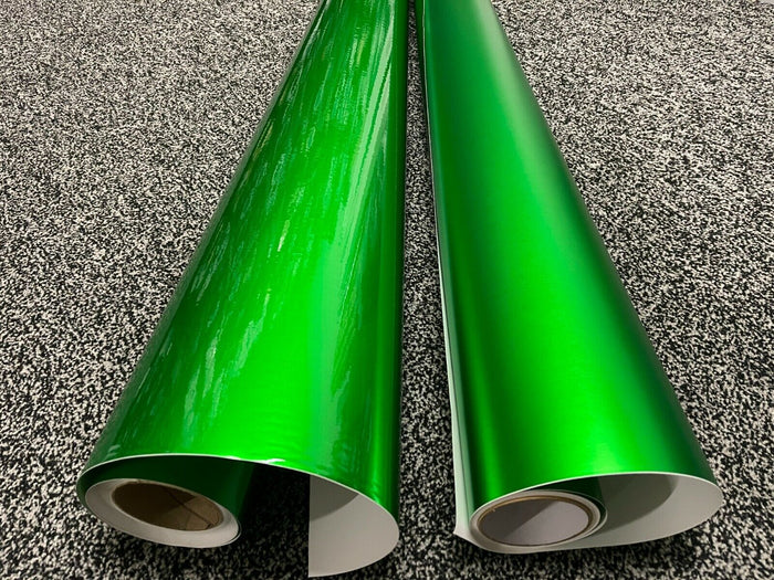 Car Vinyl Wrap Supper Metallic GREEN Matte Air Free Bubble Wrapping Film Sticker