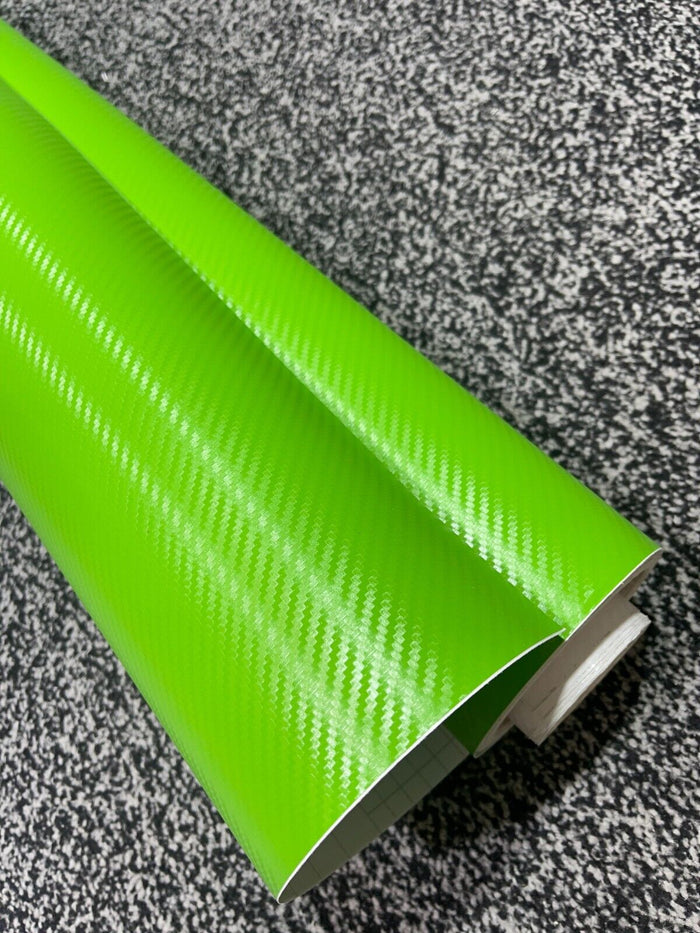 3D-Carbon-Fiber-Vinyl-Car-Wrap-Sheet-Roll-Film-Car-stickers-Decals-Vehicle-GREEN