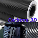 3D CARBON FIBRE CAR VINYL WRAP FILM 300MM x 1520MM BLACK CAR VINYL WRAPPING