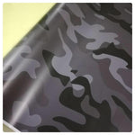 BLACK-WHITE CITY CAMO  Large Triangle CAMOUFLAGE Car Vinyl Wrap DIY Auto Sticker film wrapping UK