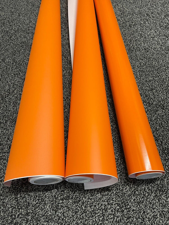 Bright Orange Car Vinyl Wrap Orange Matte Gloss Sheet Film Car Wrapping Film Sticker Air Free