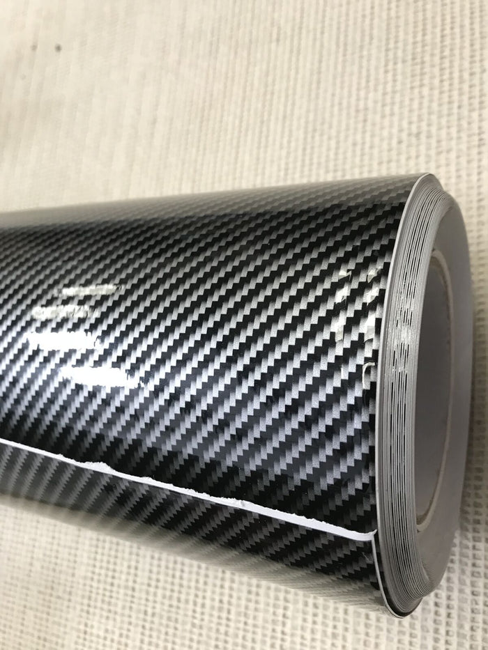 5 Carbon Black  Car Vinyl Wrap 2D Carbon Fibre Sheet Film Sticker Car Wrap Air bubble free gloss