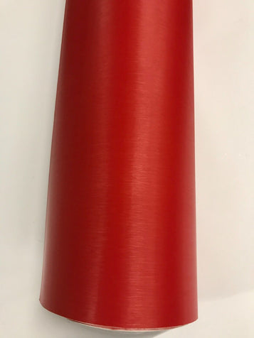 Red Brushed Aluminium Car Vinyl Wrap Sticker Film vehicle wrapping 'Air Free' UK