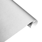 30cm x 1.52M Silver Brushed Aluminium Car Vinyl Wrap Film Air Free Wrapping UK