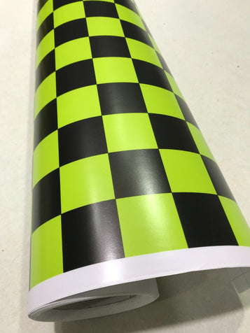 Check BLACK and RED  Car Vinyl Wrap CHECK CHEQUERED Car WRAPPING GRAPHIC sticker bomb Car Roof Matte