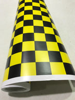 Car Vinyl Wrap CHECK CHEQUERED Car WRAPPING GRAPHIC sticker bomb Car Roof Matte