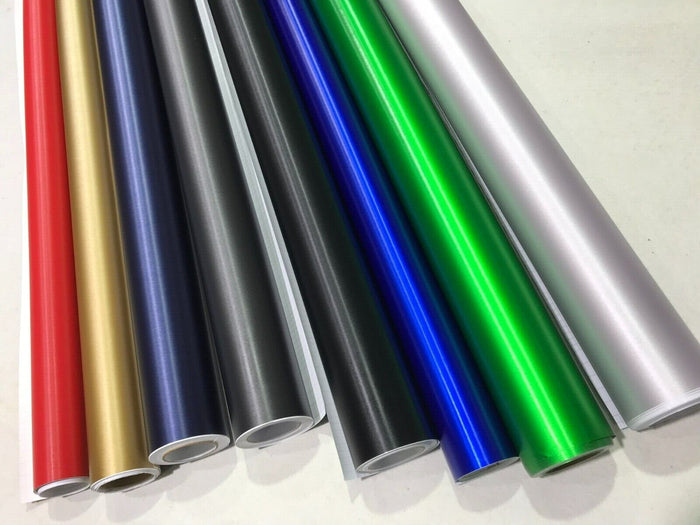 Car Vinyl Wrap Film Brushed Aluminium Air Free Vehicle Auto wrapping sticker UK