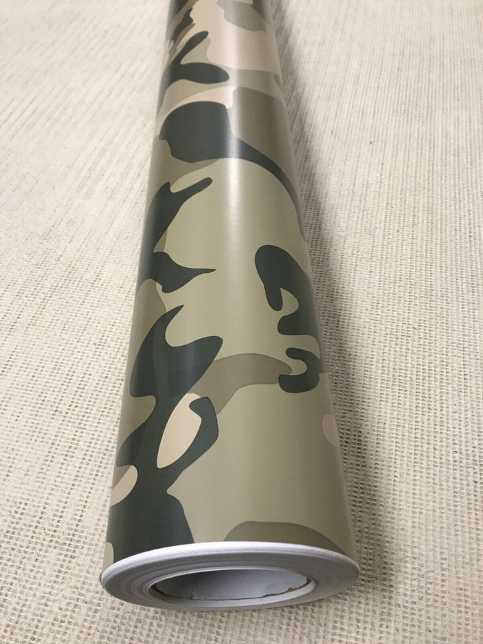 matt ARMY GREEN  CAMOUFLAGE Car Vinyl Wrap Film DIY Waterproof Auto Motorcycle Air Bubble Free