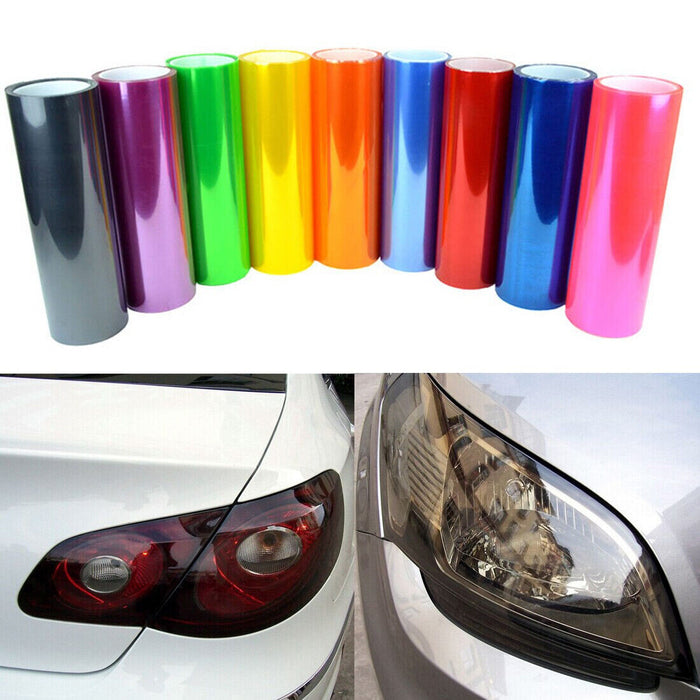 Pink Car Tinting Light film Headlight Taillight Transparent Vinyl wrapping sticker