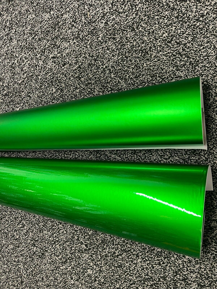 Car Vinyl Wrap Supper Metallic GREEN Matte Air Free Bubble Wrapping Film Sticker