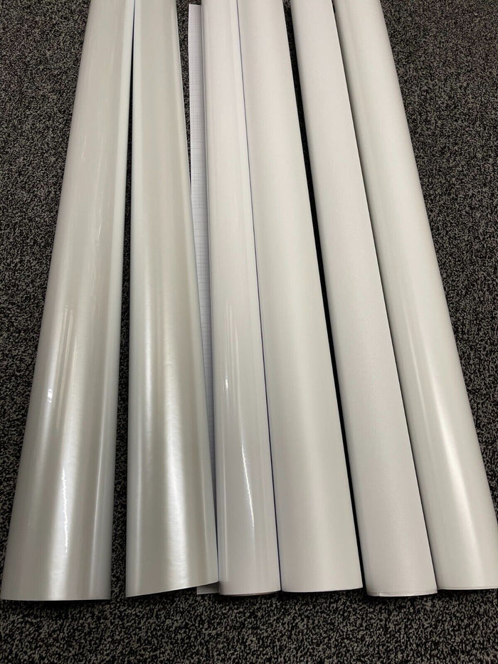 Matt White Car Vinyl Wrap Pearl White Satin Car Wrapping Sheet sticker Film pearlescent UK