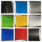 Silver NEW 4D Carbon Fibre Vinyl Wrap Sticker Sheet Film -Looks Like Real Carbon Fibre