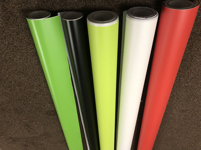 Green Car Vinyl Wrap Matte Black Blue Yellow Green White Air Bubble Free car wrapping