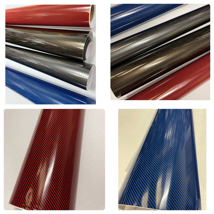 2d Color Wrapping Vinyl Wrap 2D Carbon Fibre Sheet Film Sticker Car Wrapping 30cm x 1.52