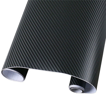 Vinyl Wrap 3D 4D 7 BLACK Carbon Fibre Film Auto Motorcycle Car 30cm x 1.52m