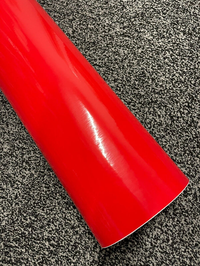 RED Gloss Vinyl Wrap Sheet Car Wrap Vinyl Wrapping Air Bubble Free Best Quality