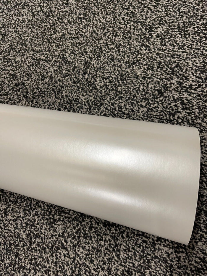 Matt White Car Vinyl Wrap Pearl White Satin Car Wrapping Sheet sticker Film pearlescent UK