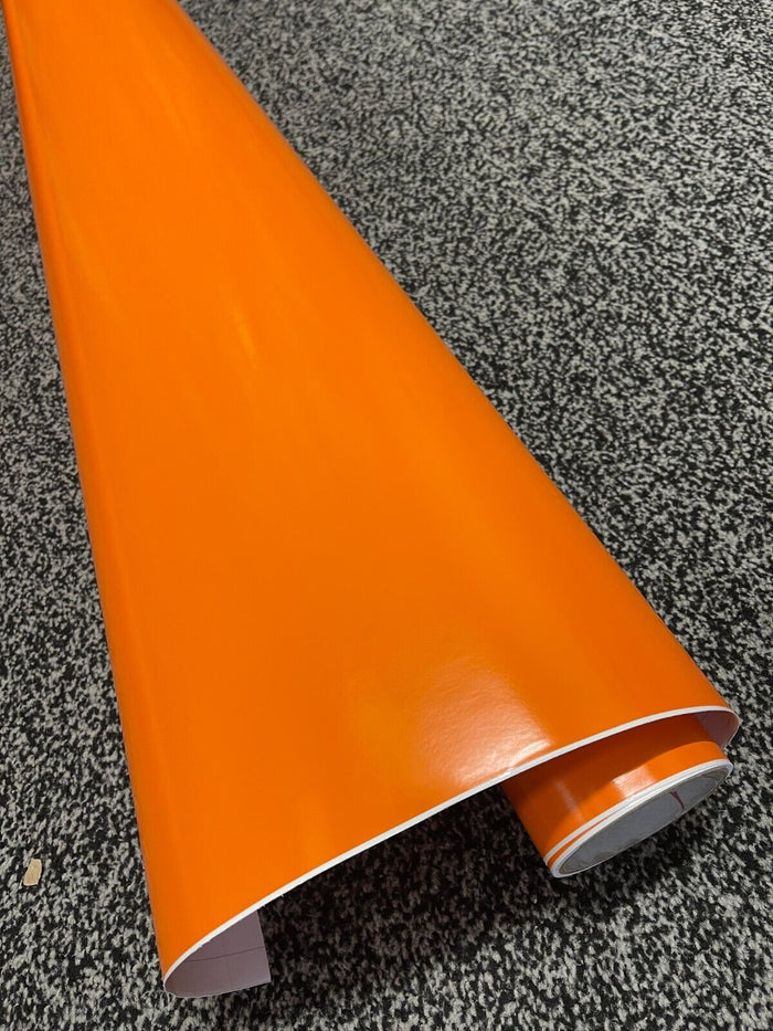 Car Vinyl Wrap Orange Matte Gloss Sheet Film Car Wrapping Film Sticker Air Free