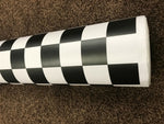 Check BLACK and YELLOW  Car Vinyl Wrap CHECK CHEQUERED Car WRAPPING GRAPHIC sticker bomb Car Roof Matte