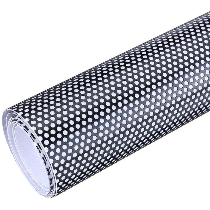 WHITE Premium Perforated Mesh Film For Headlight Car Tinting Tint Fly-Eyes Vinyl wrap