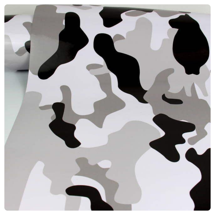 BLUE-BLACK COME Large Triangle CAMOUFLAGE Car Vinyl Wrap DIY Auto Sticker film wrapping UK