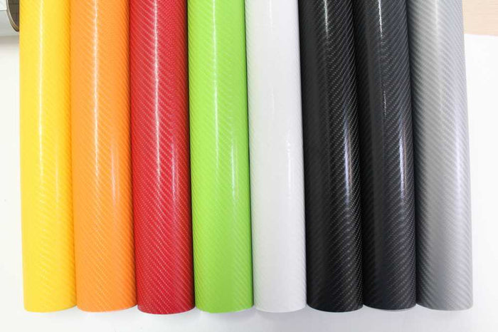 Silver 4D:Carbon Fibre Car Vinyl Wrap Sticker Sheet Film Vehicle Auto Air Free Wrapping