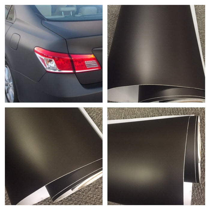 BLUSHED BLACK Matte CHROME LIGHT BLACK, FROSTED BLACK , glitter, Brushed Black Vinyl Car Wrap